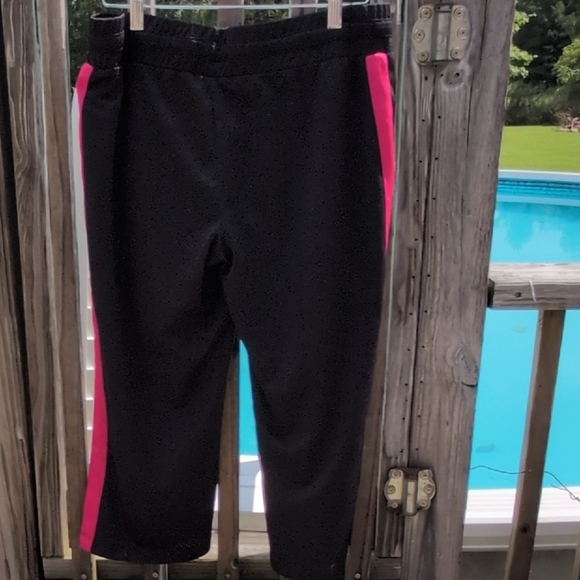 Champion Black Capris with Pink Stripes - Picture 3 of 4